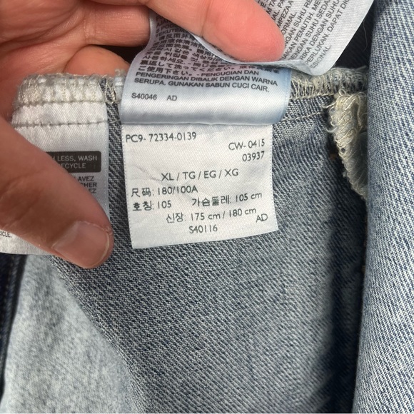 Levi’s Trucker Denim Jean Jacket Men’s Size XL Style # 723340139 - Picture 5 of 12